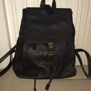 Coach Leather Mini Backpack.